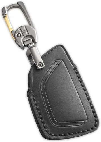 Vista 2 de Funda de llavero de cuero de 4 botones Hontumax para Chevy Tahoe Colorado Silverado Suburban Equinox Traverse, para GMC Yukon Sierra Acadia Canyon