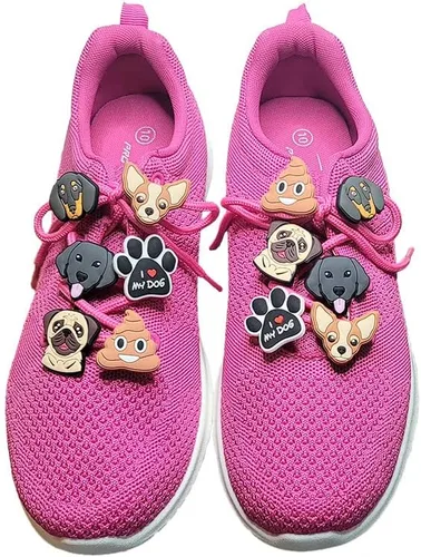 Vista 6 de Rottweiler Rottie - Dije para zapatos para perros y cachorros para zuecos, zapatos, lentes y dije con cremallera a juego, Yazzle Dazzle, obra