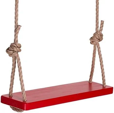 Vista 2 de Porchgate Amish Made - Columpio de madera resistente para adultos y niños en color verde cactus, cuerdas incluidas, capacidad de peso de 500 libras