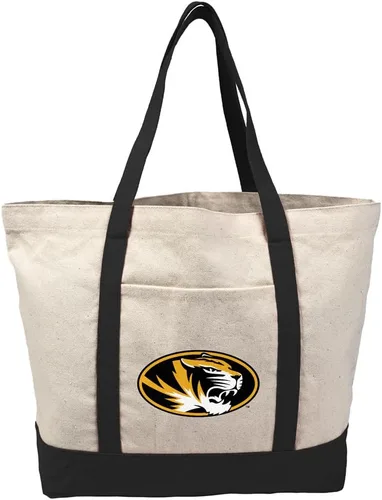 Vista 89 de Campus Lab Bolsa de lona con logotipo primario colegiado con bolsillo externo, bolsa de hombro reutilizable para ir de compras, playa Águilas A&m