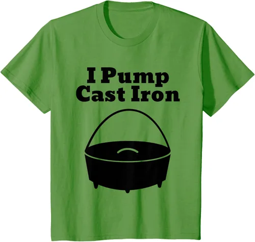 Vista 77 de I Pump - Camiseta de hierro fundido para cocinar al horno holandés