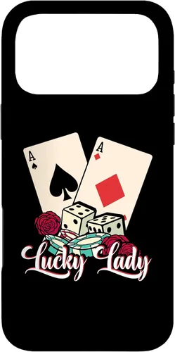Vista 22 de Lucky Lady Poker Player Gambling Casino Gambler Case for iPhone 16