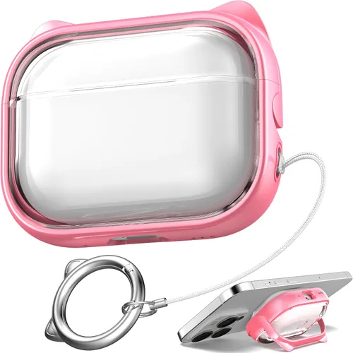 Vista 34 de Funda para Estuche de Airpods Pro de 2ª/1ª Generación, Compatible con Estuche de Airpods Pro de 2ª Gen Puerto de Carga USB C, Funda Suave