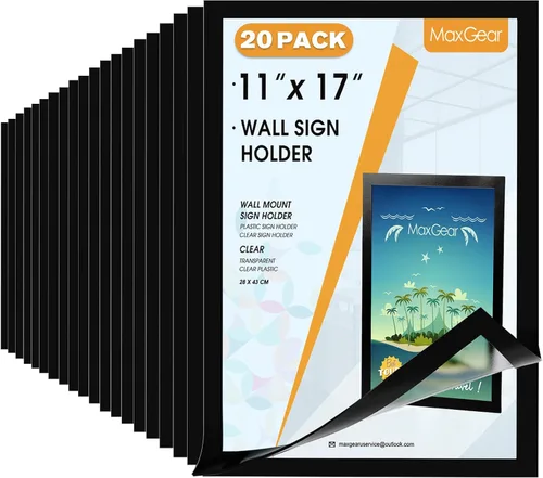 Vista 11 de MaxGear - Soporte magnético para letreros de 8.5 x 11 pulgadas, 3