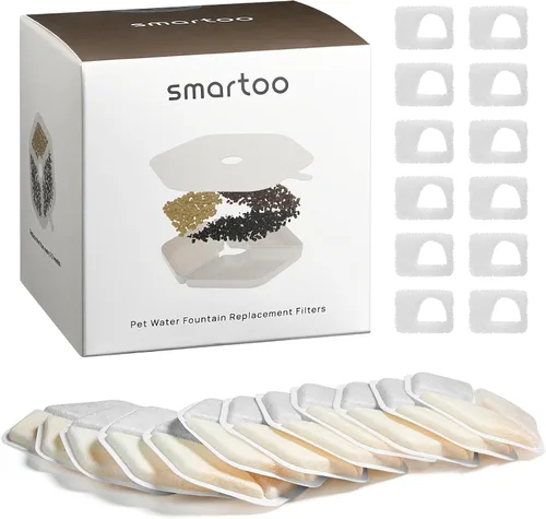 Vista 10 de Smartoo Fuente de agua inalámbrica para gatos de acero inoxidable, fuente para gatos de 152 oz/4.5 L, funciona con pilas, fuente de agua inalámbrica