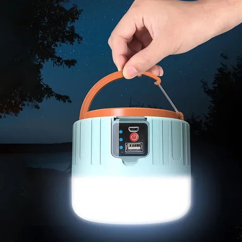 Vista 3 de Luz solar para acampada, lámpara de tienda portátil LED emergencias USB recargable camping con control remoto luz portátil