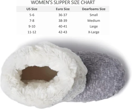 Vista 5 de Dearfoams Pantuflas plegables Beth Furry para mujer