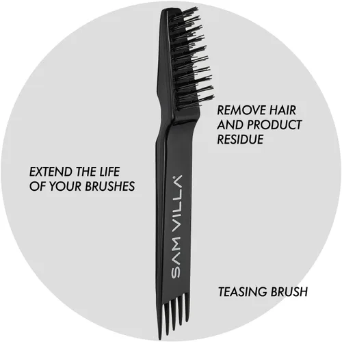 Vista 6 de Sam Villa Herramienta limpiadora de cepillos de pelo profesional 2 en 1 para todos los tipos de cepillos de cabello