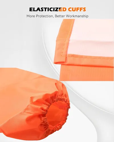 Vista 6 de Delantal de arte para niños, delantal impermeable con bolsillo para niños, delantales de pintura de artistas con manga larga para niños y niñas