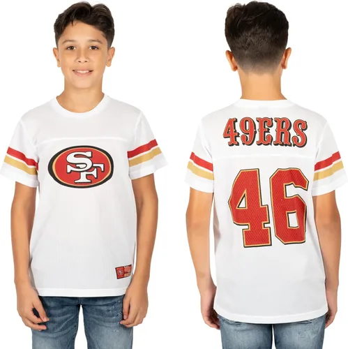 Vista 28 de Ultra Game NFL - Camiseta de malla vintage para niños