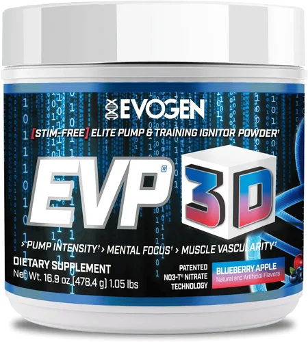 Vista 14 de Evogen EVP-3D Stim-Free Pre-Workout BlackBerry Lemonade 40 porciones