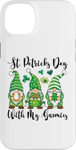 Vista 23 de iPhone 16 St Patricks Day Tee Shamrock Shirt Three Gnomies St Patricks Case