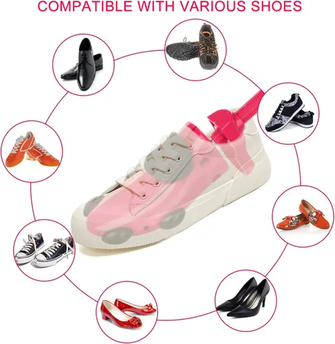 Vista 6 de Parts3A Estirador de zapatos para hombres y mujeres, estirador de botas, ajustable en 4 direcciones para estirar el ancho de la longitud