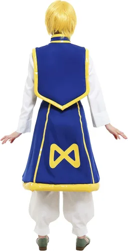 Vista 3 de Miccostumes Disfraz unisex de Kurapika de manga larga con capa y falda