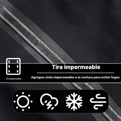 Vista 4 de Funda de mesa de preparación al aire libre, para mesa mediana Ooni de 32 pulgadas, color negro Heavy Duty Waterproof Cover Compatible Outdoor