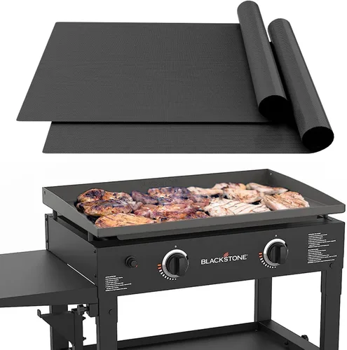 Vista 17 de UBeesize Rollo de Alfombrillas para Parrilla de 13 x 90 Pulgadas para Parrilla al Aire Libre - Tapete de Parrilla BBQ Antiadherente de Servicio