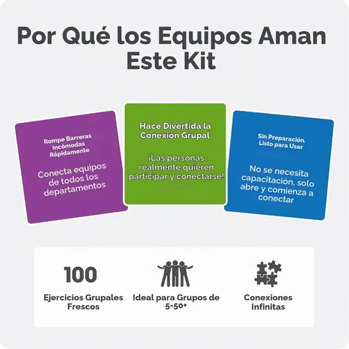 Vista 4 de We! Kit de herramientas de conexión con tarjetas rompehielos