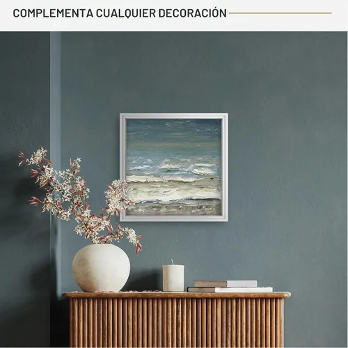 Vista 9 de MCS - Marco flotante de lona, 12 x 16, negro y dorado, paquete de 1