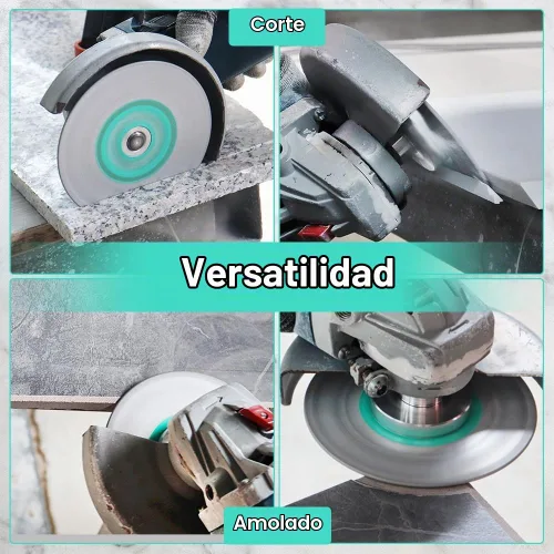 Vista 3 de Hoja de sierra de azulejos de 4 pulgadas, disco de pulido de diamante, rueda de disco de corte para cortar molienda de mármol, granito, hormigón