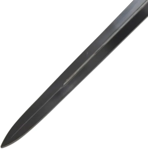 Vista 4 de Espada negra 42 pulgadas en general hecha a mano forjada a mano 1065 acero de alto carbono espiga completa