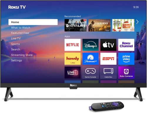 Vista 13 de Roku Smart TV – Serie Select de 24 pulgadas, 720p HD TV – Roku TV con control remoto por voz – Televisión LED de pantalla plana con Wi-Fi