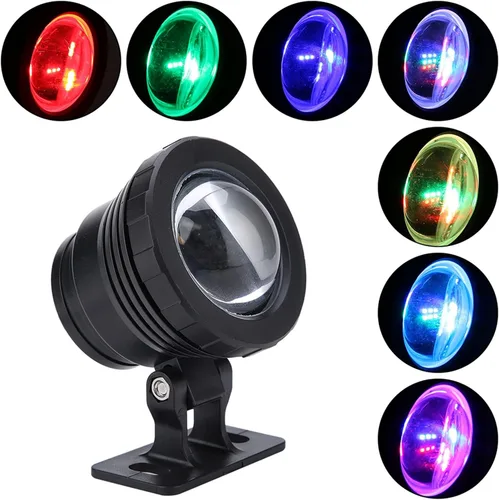 Vista 4 de Luces de estanque, focos que cambian de color, luces de estanque, luces LED subacuáticas, control remoto, impermeables, luces sumergibles