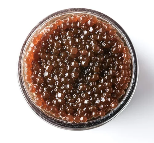 Vista 3 de Eurocaviar - Shikran - Perlas de caviar de anchoa prémium del mar Cantábrico - 3.52 oz [3.53 oz] - Sal reducida, rica en omega-3 y enriquecida