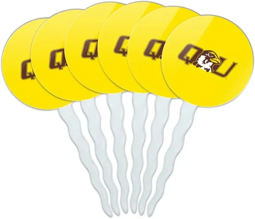 Vista 304 de Abilene Christian - Juego de 6 palillos para cupcakes con logotipo secundario