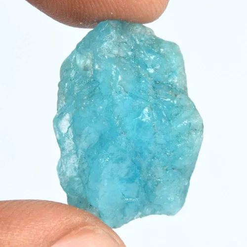 Vista 3 de GEMHUB Increíble piedra de cristal curativo de aguamarina azul cielo crudo de calidad AAA++ de 21.50 quilates, Gema, Brasil - Aguamarina