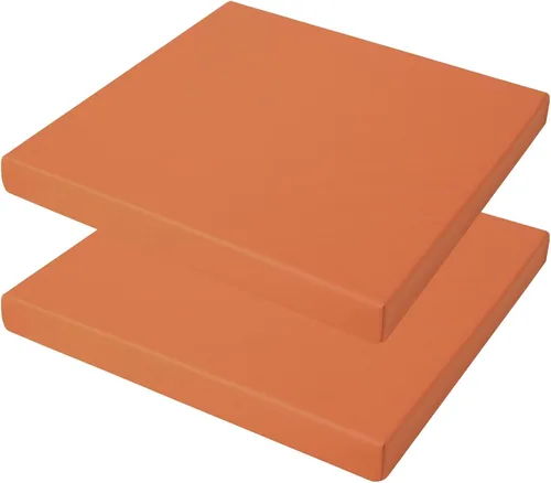 Vista 9 de Juego de 2 cojines antideslizantes para sillas de exterior, gris