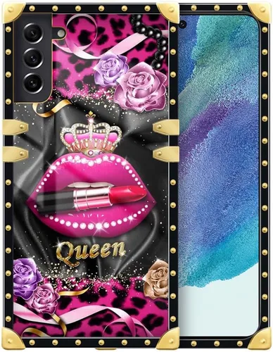 Vista 116 de Funda compatible con Samsung Galaxy S10 4G, TPU suave de lujo y parte trasera de policarbonato duro para niñas y mujeres, funda protectora a prueba