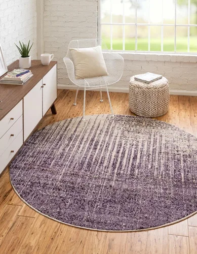 Vista 19 de Unique Loom Del Mar Collection Alfombra de Área - Jennifer (5' 1" x 8' Rectángulo, Gris/Negro)