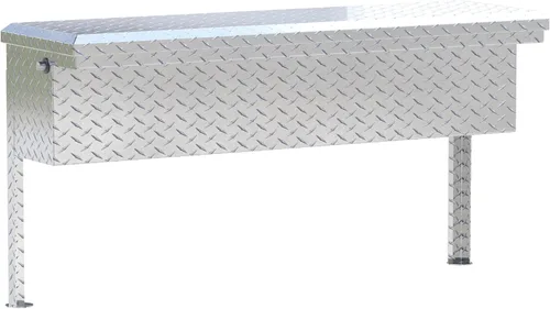 Vista 7 de UWS EC30201 Caja de herramientas lateral de aluminio de pared pesada de 48 pulgadas con perfil bajo, tapa RigidCore