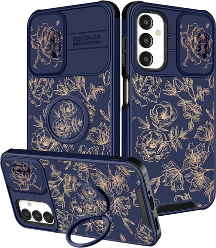 Vista 29 de Funda 2 en 1 para Samsung Galaxy S23 Ultra Flamingo para mujeres y niñas, diseño femenino de flamencos con cubierta deslizante para cámara y soporte