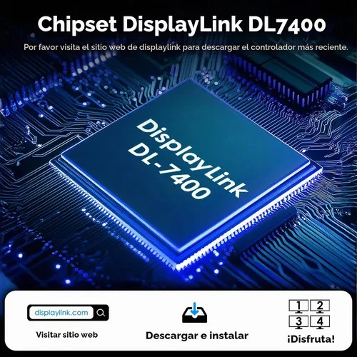 Vista 4 de WAVLINK USB 3.0 o USB-C a Quad HDMI Splitter Pantalla extendida para cuatro monitores con 85W PD, adaptador Displaylink 4 HDMI 4K @60Hz para Mac