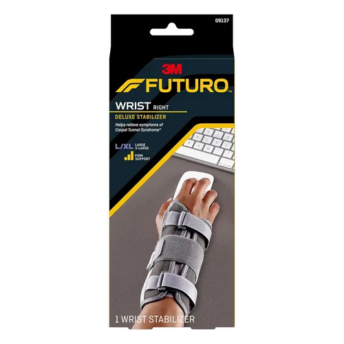 Vista 14 de FUTURO Estabilizador de muñeca Deluxe para mano izquierda, S/M (paquete de 2)