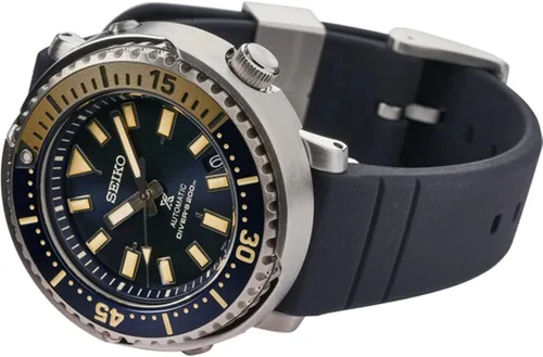Vista 2 de Seiko Prospex SRPF81K1 - Reloj automático de buceo para hombre, modelo Safari 'Mini Tuna', Azul, Buceador