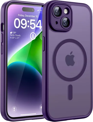 Vista 74 de TOCOL Funda para iPhone 11, compatible con Magsafe, protección completa de cámara, imanes integrados, protección contra caídas, funda translúcida