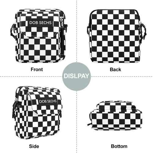 Vista 5 de DOB SECHS Bolso bandolera pequeño para mujer, bolso de hombro