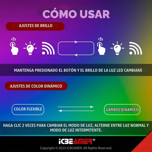 Vista 7 de ICBEAMER Smart USB 1-Paquete (Azul) Luz de Noche LED Automática Plug-in Miniatura para Coche, Van, Pickup, Camión, Interior, Maletero, Iluminación