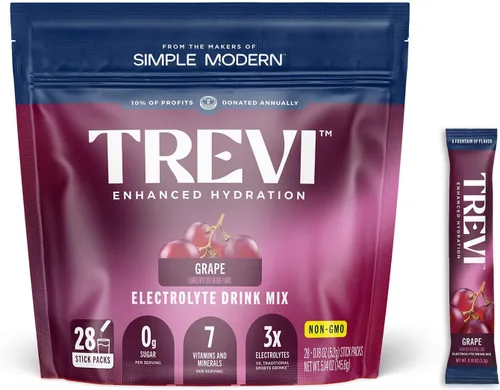 Vista 31 de TREVI Electrolytes Powder Packets, Sugar Free Hydration, Frost 20 Pack