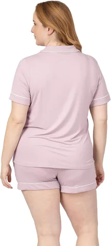 Vista 4 de Kindred Bravely Clea Classic - Conjunto de pijama de manga corta para maternidad y lactancia