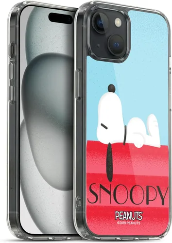 Vista 70 de Head Case Designs Snoopy Deco Dreams - Funda de gel suave con licencia oficial de Peanuts Blue Pattern compatible con Apple iPhone 7 Plus/iPhone 8