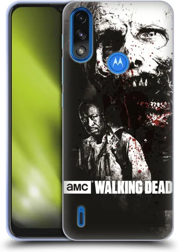 Vista 15 de Head Case Designs Officially Licensed AMC The Walking Dead Blood Bath Daryl Gore Soft Gel Case Compatible with Moto E7 Power/Moto E7i Power
