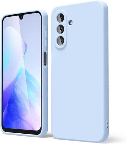 Vista 86 de oakxco Funda para teléfono Samsung Galaxy A12 con agarre de silicona líquida, linda delgada fina suave cubierta de gel de goma TPU lisa para mujeres