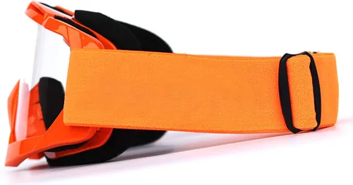 Vista 3 de ATV Ciclismo Motocicleta Gafas de Moto Bendable Anti-Reflexión Esponja Acolchado Gafas de esquí KG9 Lente teñida de naranja