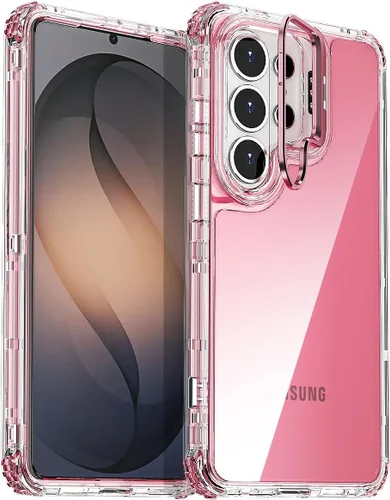 Vista 14 de AICase Para Samsung Galaxy S26 Transparente con Cámara de Metal Resistente Protección contra Caídas Cuerpo Completo Resistente A Prueba