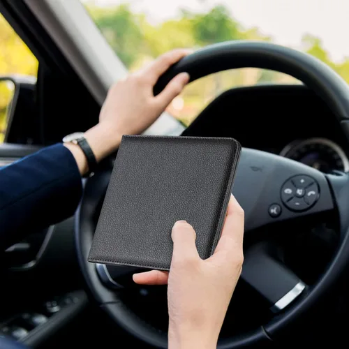Vista 7 de CoBak Soporte para Registro y Seguro de Automóvil - Organizador de Guantera de Vehículo Pequeño y Liviano para Hombres y Mujeres, Estuche