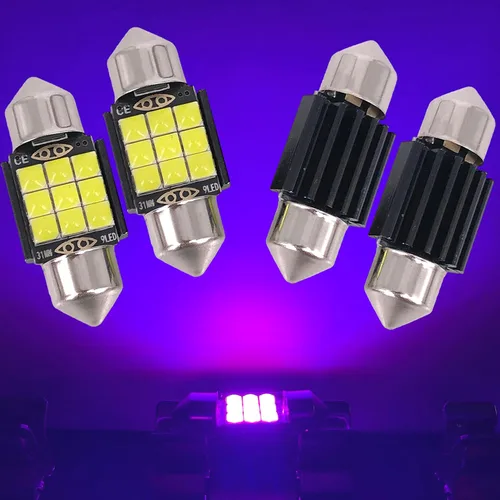 Vista 22 de SOCAL-LED - Bombilla LED de 0.157 x 1.220 in de Canbus Super Bright 3030 Chipset para interior de coche, luz de cúpula DE3175, luz de mapa, azul