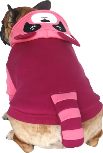 Vista 8 de iChoue - Disfraces para perros, suéteres divertidos, abrigos de invierno, sudaderas con capucha, Frenchie Pitbull Corgi, Pug Inglés, cachorro, S